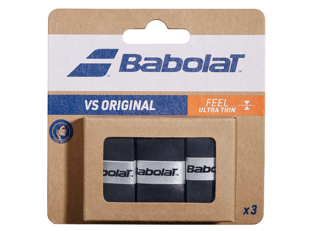 Babolat VS Grip Sort Ekstra Tynt Grep 0,4mm