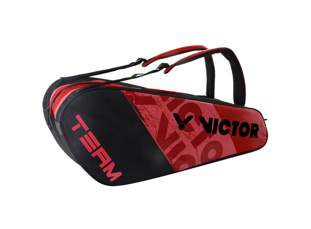 Victor Team Line badmintonbag Rød 6 pcs. Racketbag