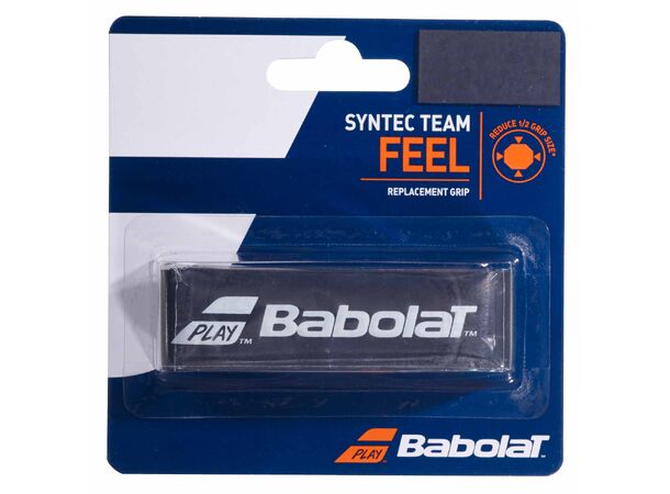 Babolat Syntec Team Sort Erstatningsgrep - Klebrig & absorberende