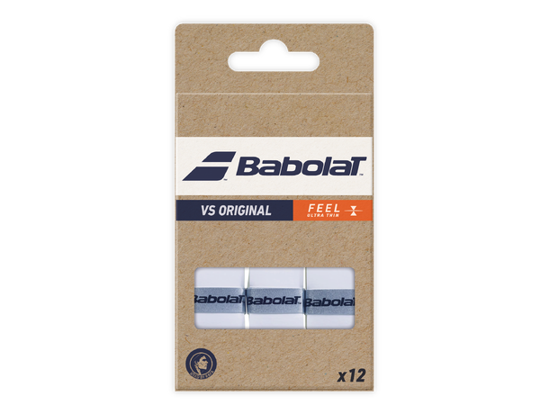 Babolat VS Grip Hvit 12 pk Ekstra Tynt Grep 0,4mm - 12 stk