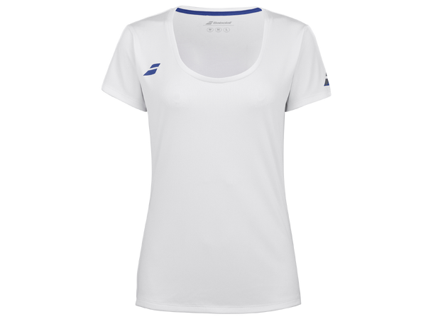 Babolat Play Cap Sleeve Topp Hvit M Teknisk T-Shirt / Spilletrøye