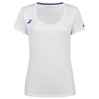 Babolat Play Topp Jente Hvit Teknisk T-Shirt
