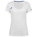 Babolat Play Cap Sleeve Topp Hvit XL Teknisk T-Shirt / Spilletrøye