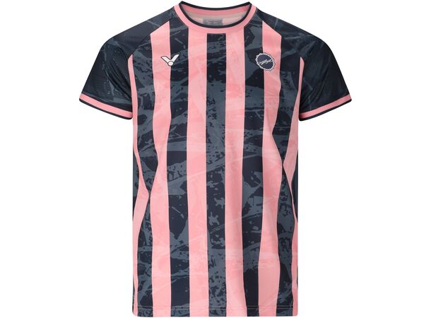 Victor T-55091 AA T-skjorte blå/rosa M Eksklusiv kolleksjon