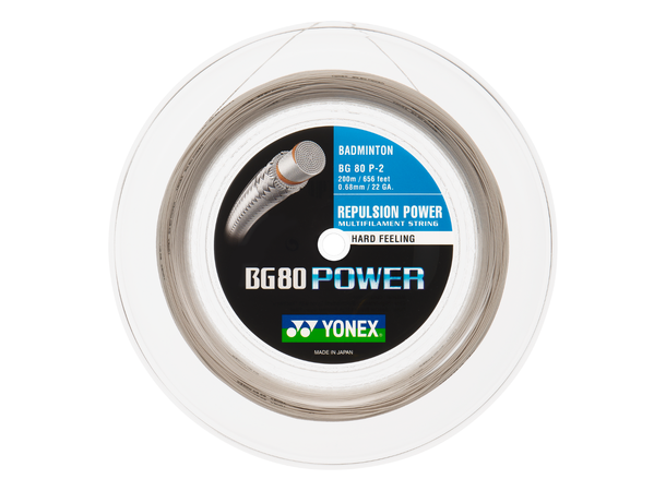 YONEX BG-80 POWER Hvit 200m BG-80 - Coil på 200 meter