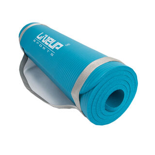 Treningsmatte NBR Bl&#229; Yogamatte 12 mm