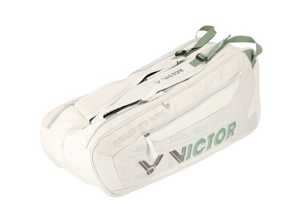 Victor Badmintonbag BR5223 Hvit/grønn EKSLUSIV 2 roms bag, 6 pcs.
