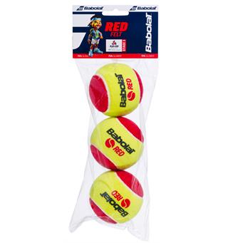 Babolat Red Felt Tennisball Tennisballer - Pose med 3 baller-Steg 3