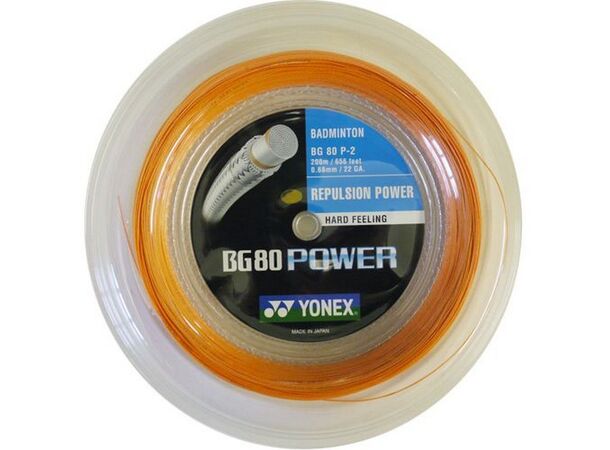 YONEX BG-80 POWER Orange 200m BG-80 - Coil på 200 meter